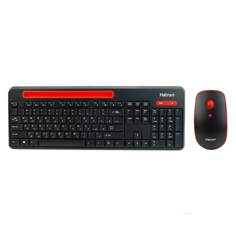 Hatron-HKCW135-Wireless-Mouse-And-Keyboard-1 کیبورد و موس بی سیم هترون HKCW135 - Image 1